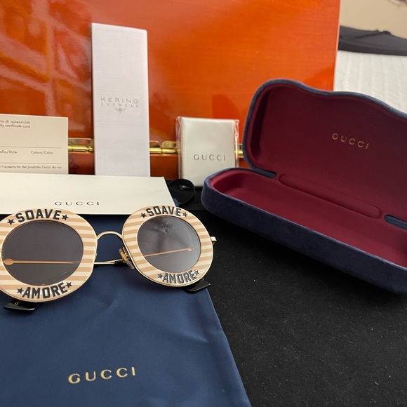 Gucci unisex round sunglasses - Picture 16 of 16